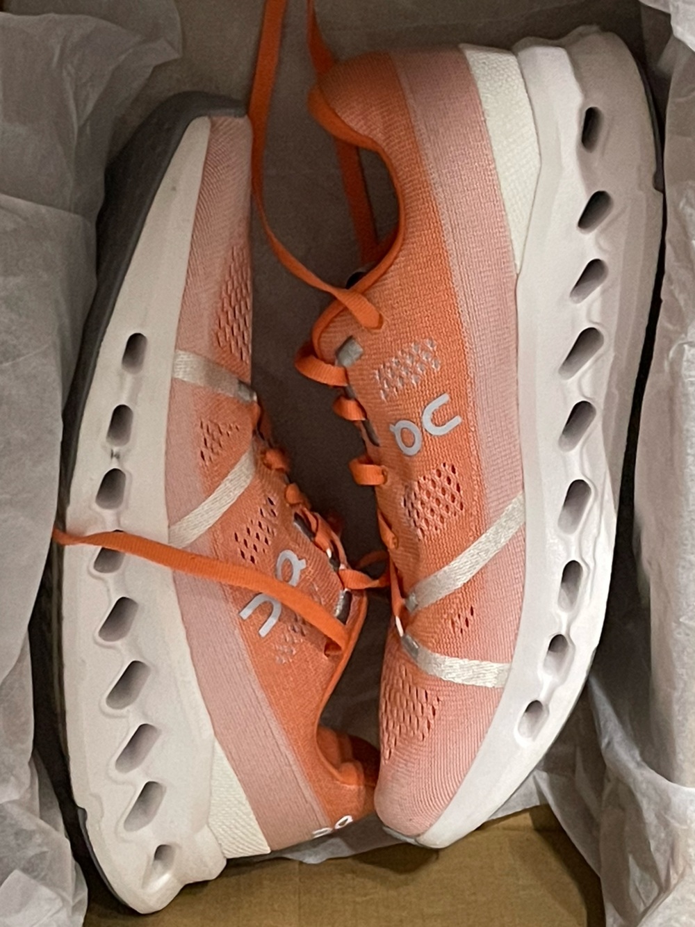 On Cloudsurfer - Women’a 7.5 - Flame/White - No Box